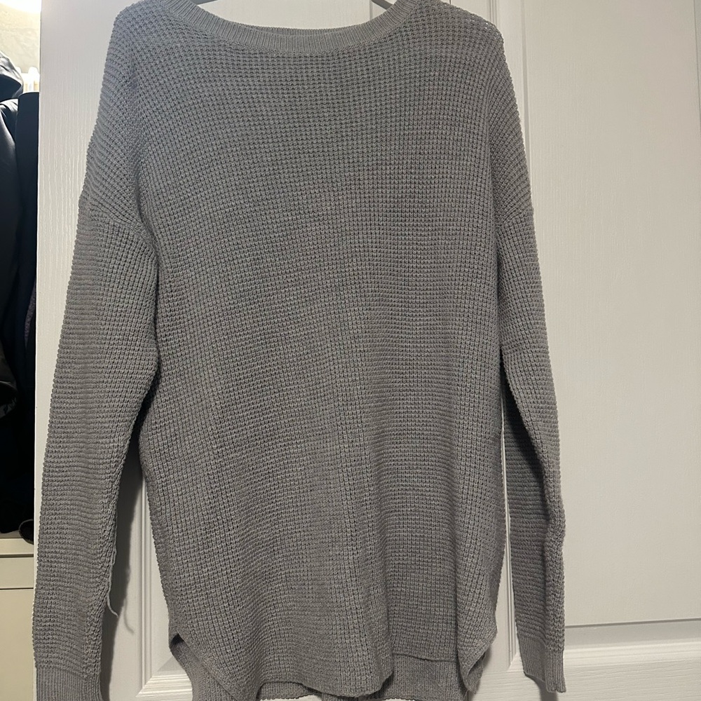Kersh Light Gray Knit Sweater